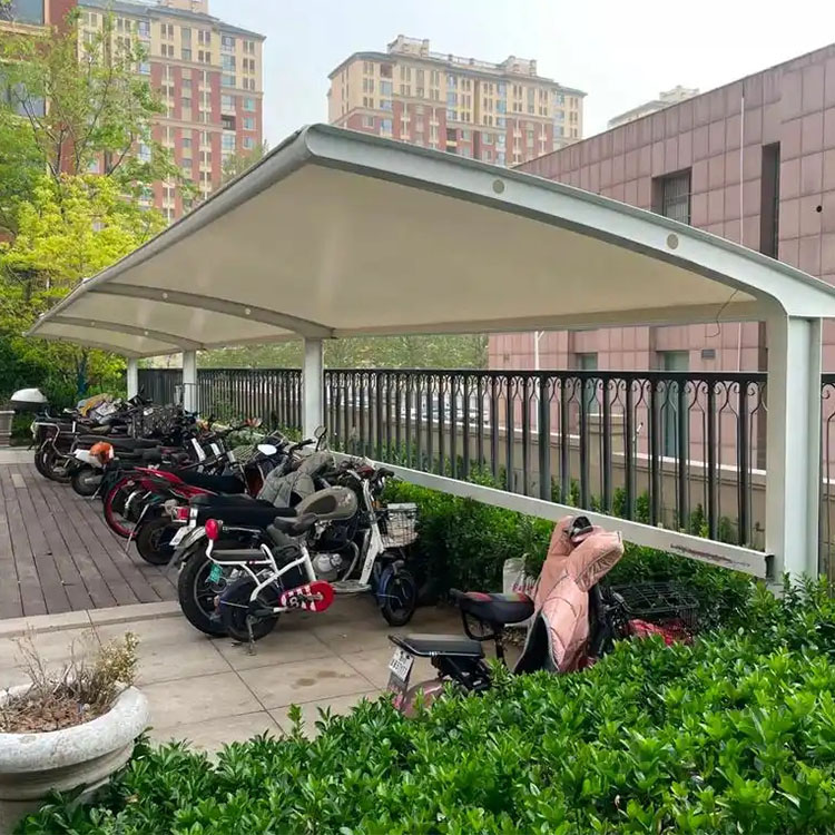 海原县膜结构电动车棚